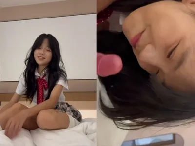 Em loli dễ thương mút chuối biến em thành con em đào dam dang p1